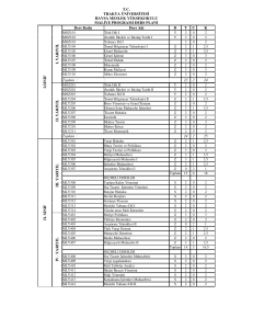 T.C. TRAKYA ÜNİVERSİTESİ HAVSA MESLEK YÜKSEKOKULU