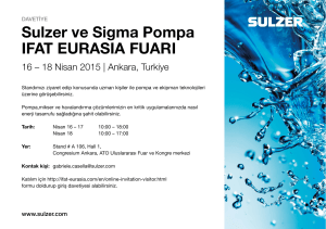 Sulzer ve Sigma Pompa IFAT EURASIA FUARI