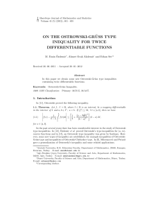 on the ostrowski-gr¨uss type inequality for twice differentiable functions