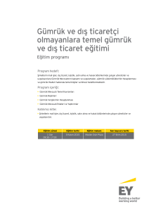 Gümrük ve dış ticaretçi olmayanlara temel gümrük ve dış ticaret eğitimi