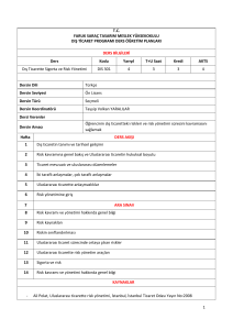 1 T.C. FARUK SARAÇ TASARIM MESLEK YÜKSEKOKULU DIŞ