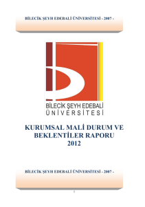 kurumsal mali durum ve beklentiler raporu 2012