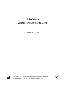 RIDA Quick Cryptosporidium/Giardia Combi