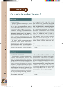TürKleriN islamiyeT`i KaBulü