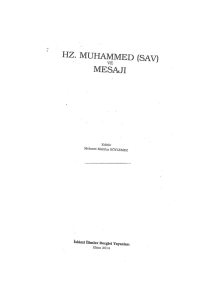 ~~ HZ. MUHAMMED (SAV) MESAJI