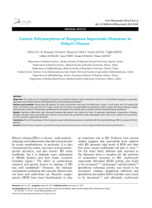 Genetic Polymorphism of Manganese Superoxide Dismutase in
