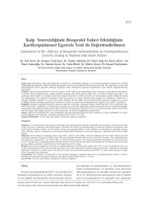 Kalp Yetersizli¤inde Bisoprolol Tedavi Etkinli¤inin