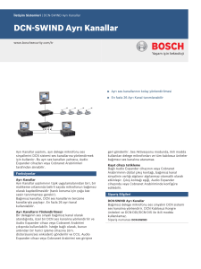 DCN‑SWIND Ayrı Kanallar - Bosch Security Systems