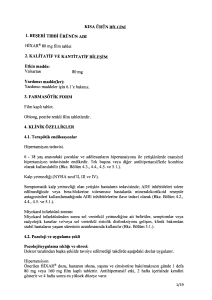 KISA URUN BiLGiSi 1. BESERi TIBBi URUNUN ADI 2. KALiTATiF