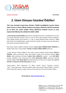 2. İslam Dünyası İstanbul Ödülleri
