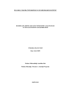 istanbul teknik üniversitesi fen bilimleri enstitüsü yüksek lisans tezi