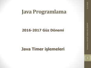 Java Timer - M.ilkucar