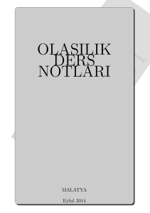 olasılık ders notları