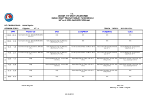 dönem / yarıyıl - Mehmet Akif Ersoy Üniversitesi Bucak Hikmet