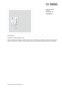 Audio-Set Siedle Compact SET CA 812-1 W 210005094-00