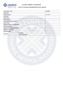istanbul medipol üniversitesi seç.kalp ve damar cerrahisi ders çıktı