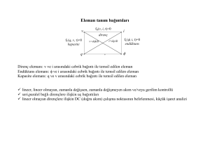 Eleman tanım bağıntıları