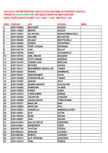 2016-2017- eğitim öğretim yarıyılı kitle işetişim ve internet hukuku