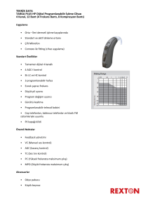 TEKNİK DATA TARGA PLUS HP Dijital Programlanabilir İşitme