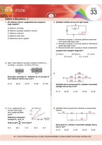 Elektrik ve Manyetizma – 2