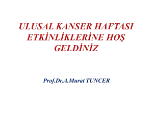 ulusal kanser haftası etkinliklerine hoş geldiniz