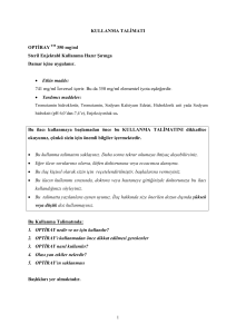 KULLANMA TALİMATI OPTİRAYTM 350 mg/ml Steril Enjektabl