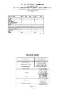 TC BÜLENT ECEVİT ÜNİVERSİTESİ TIP FAKÜLTESİ 2014