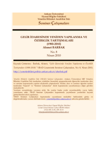 Seminer Çalışmaları - Yönetim Bilimleri Anabilim Dalı