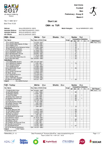 OMA vs TUR Start List