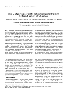 Mitral L dalgasının olası yeni bir nedeni: Kısmi