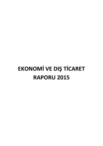 ekonomi ve dış ticaret raporu 2015