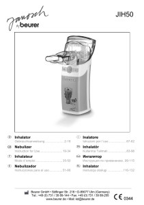 Inhalator Nebulizer Inhalateur Nebulizador