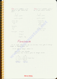 Fonksiyonlar Ders Notları