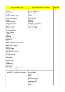 Ön Lisans Mezuniyet Alanı Tercih Yapılabilecek Lisans Programları
