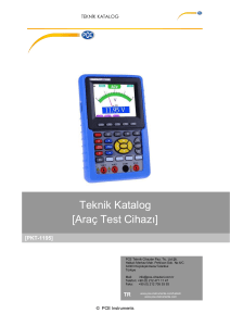 Teknik Katalog [Araç Test Cihazı]