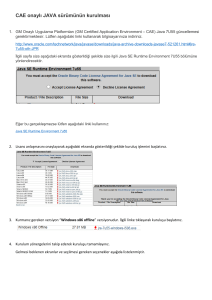 CAE onaylı JAVA sürümünün kurulması - Snap