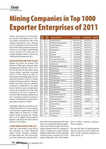 Exporter Enterprises of 2011