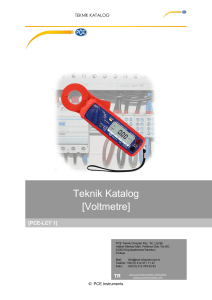 Teknik Katalog [Voltmetre]