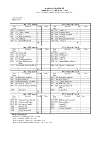 Matematik Bölümü (2012-2013 Güz Döneminden İtibaren Derse