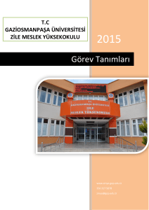 Görev Tanımları - Gaziosmanpaşa Üniversitesi