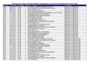 mkü reyhanlı sosyal bilimler meslek yüksekokulu 2016