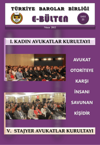 stajyer avukatlar kurultayı - ebultenler.barobirlik.org.tr