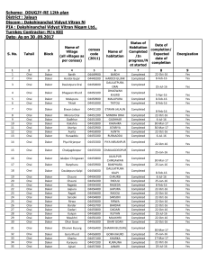 Dakshinanchal Vidyut Vitran Nigam Ltd., PIA