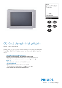 32PW8719/12 Philips geniş ekran TV ve Dijital Kristal Netlik