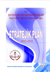 Stratejik Plan - şehzadeler ilçe milli eğitim müdürlüğü
