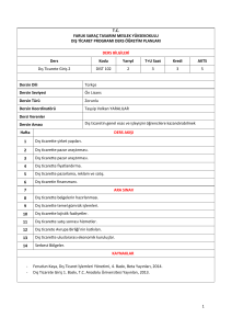 1 T.C. FARUK SARAÇ TASARIM MESLEK YÜKSEKOKULU DIŞ