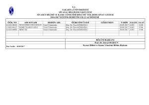 tc sakarya üniversitesi siyasal bilgiler fakültesi siyaset bilimi ve kamu