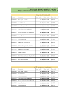 bitlis eren üniversitesi fen bilimleri enstitüsü 2015