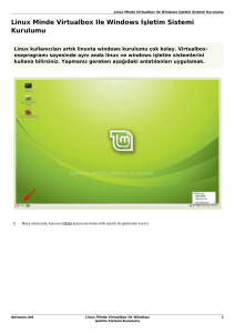 Linux Minde Virtualbox Ile Windows İşletim Sistemi Kurulumu