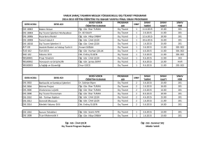 faruk saraç tasarım meslek yüksekokulu dış ticaret programı 2014